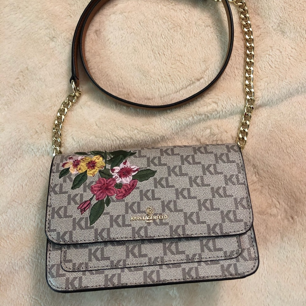 Karl Lagerfeld Amelie leather crossbody